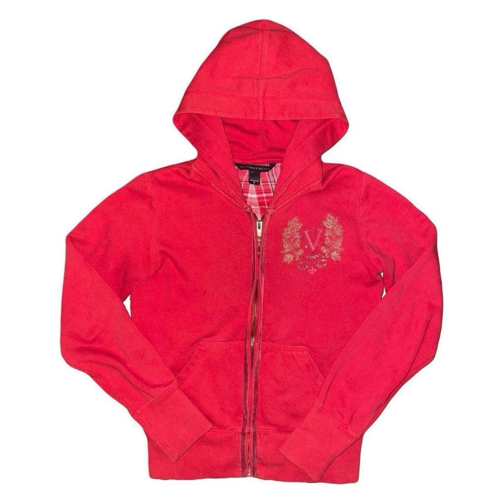 RARE Victoria's Secret gold label zip up hoodie